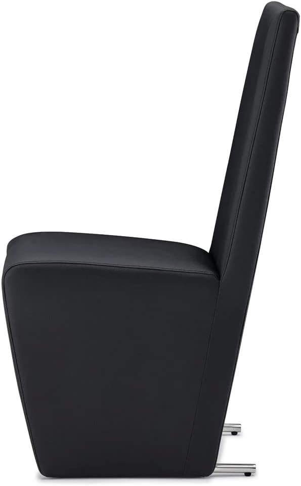 Zuri Furniture Boston High Back Modern Dining Chair - Black