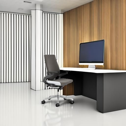 Steelcase Gesture Office Chair - Ergonomic Work Chair with Wheels for Carpet - Comfortable - Intuitive-to-Adjust for Desk - 360-Degree Arms - Graphite Gray Fabric