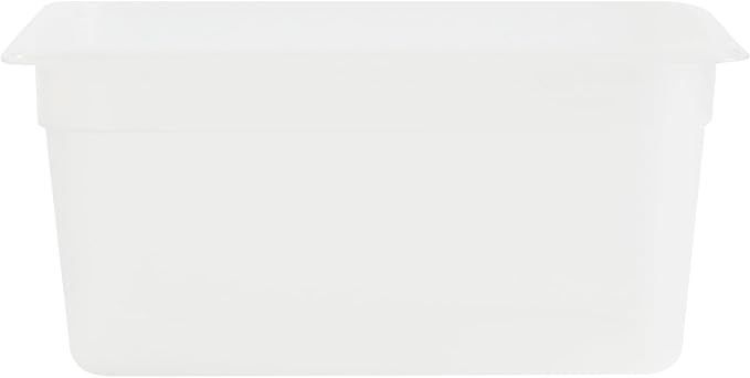 Restaurantware Food Storage Container 1 Pack of 12.7 x 6.8 x 5.9 Inches Plastic Stackable Storage Box White Reusable Label Container Dishwasher Safe For Restaurants And Kitchens