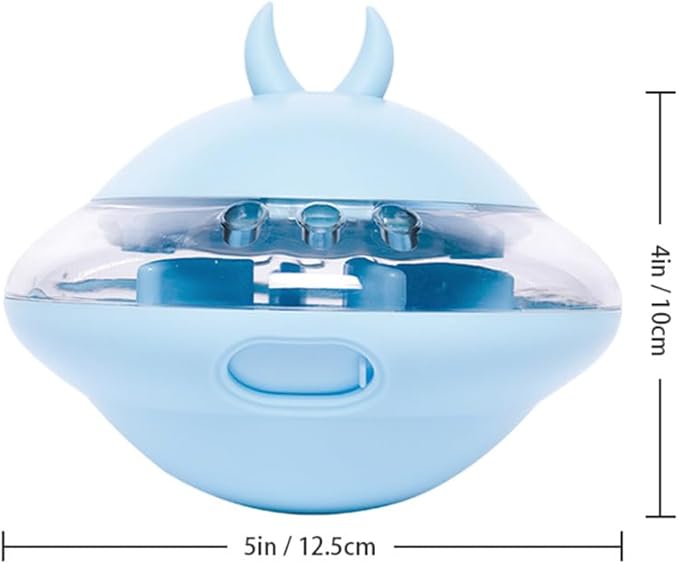 Tumbler Dog Toy Interactive Dog Treat Toy for Food Snacks Dispensing/IQ Training/Playing (Blue)