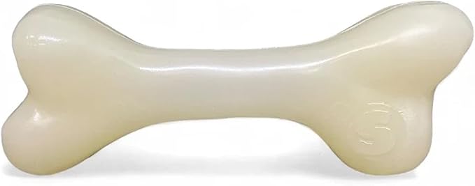 SodaPup Glow Bone – Durable Dog Treat Dispenser & Chew Toy Made in USA from Non-Toxic, Pet Safe, Food Safe Natural Rubber for Mental Stimulation, Problem Chewing, Calming Nerves & More