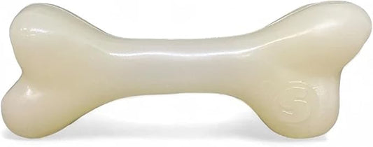 SodaPup Glow Bone – Durable Dog Treat Dispenser & Chew Toy Made in USA from Non-Toxic, Pet Safe, Food Safe Natural Rubber for Mental Stimulation, Problem Chewing, Calming Nerves & More