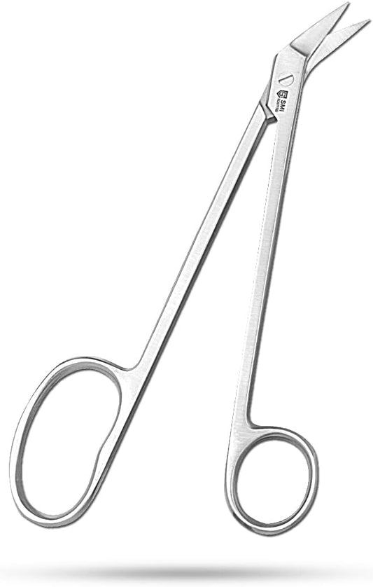 SMI 18 cm Long Handle Toenail Scissors for Seniors - Podiatrist Clippers for Disabled, Thick & Ingrown Nails - Stainless Steel Cutters