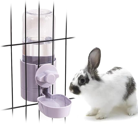 17oz Rabbit Water Bottle, Pet Cage Suspended Dispenser, Hanging Automatic Small Pet Water Bowl for Bunny Cat Ferret