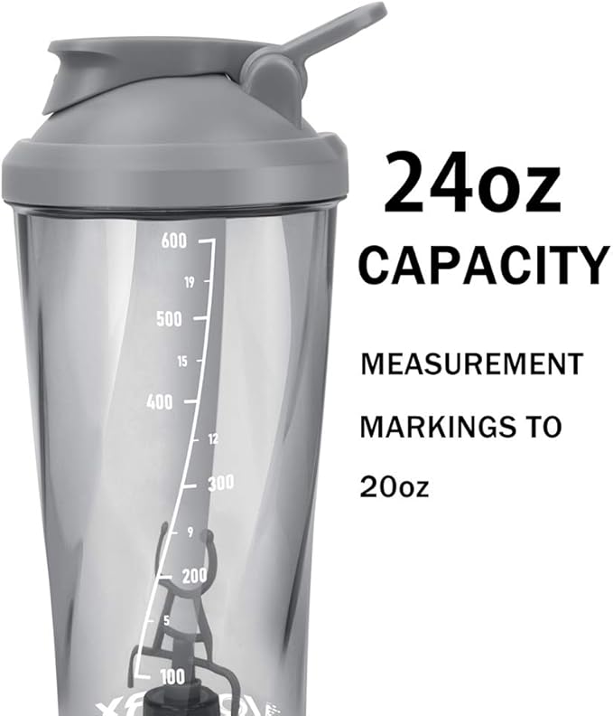 VOLTRX Premium Electric Protein Shaker Bottle, Made with Tritan - BPA Free - 24 oz Vortex Portable Mixer Cup/USB Rechargeable Shaker Cups for Protein Shakes