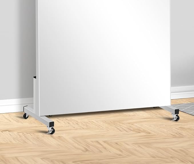 brisafe 71" X 31" Oversized Mirror on Wheels Black Glassless 360°Huge Dancing Rolling Dance Studio Full Length Standing for Home Gym Workout Large (Black Rolling Mirror 71" X 31", Large)