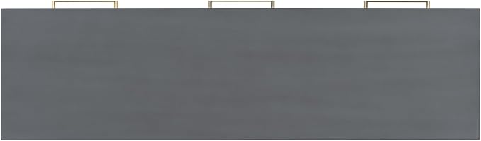 Knocbel Long Console Table with 3 Drawers and Handle, Elegant Entryway Sofa Table End Table with Cross Sled Base for Living Room Foyer, Corridor 15.7" D x 57" W x 30.6" H Antique Gray