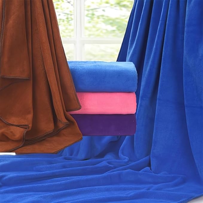 2pcs/Set, Bath Towel and Dry Hair Towel, Lightweight and Absorbent, Suitable for Home, Travel, Camping (Red)