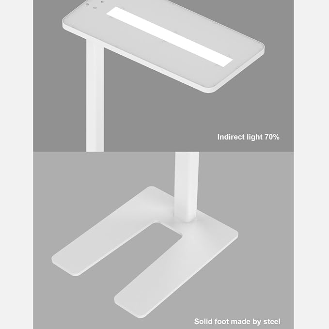 Eyelumia LED Floor Lamp, 100W Standing Light, 9000LM, 4000K Natural Daylight, Reading Lamp for Living Room Home Office