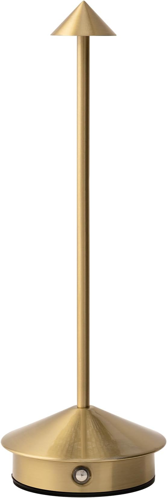 Arrrow LED Cordless USB-C Re-Chargeable Desk Lamp, 5200mAh Battery Operated with 3 Color Temperature 2700K-3000K-3500K and Fingertip Touch On/Off Plus Dimming in Satin Brass