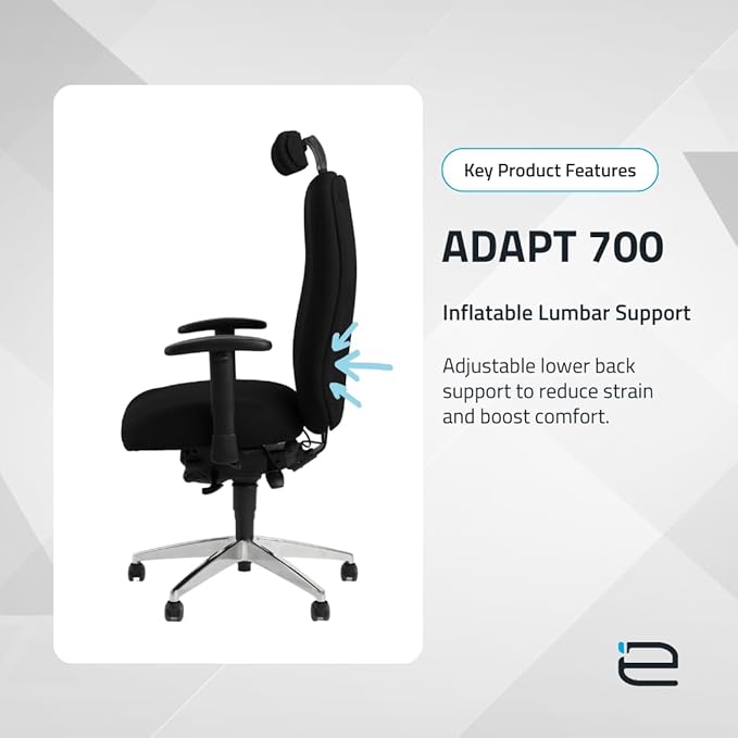 Heavy-Duty Bariatric Ergonomic Office Chair - 550lbs Capacity, Adjustable Backrest and Seat Tilt, Pressure Relief Foam Seat