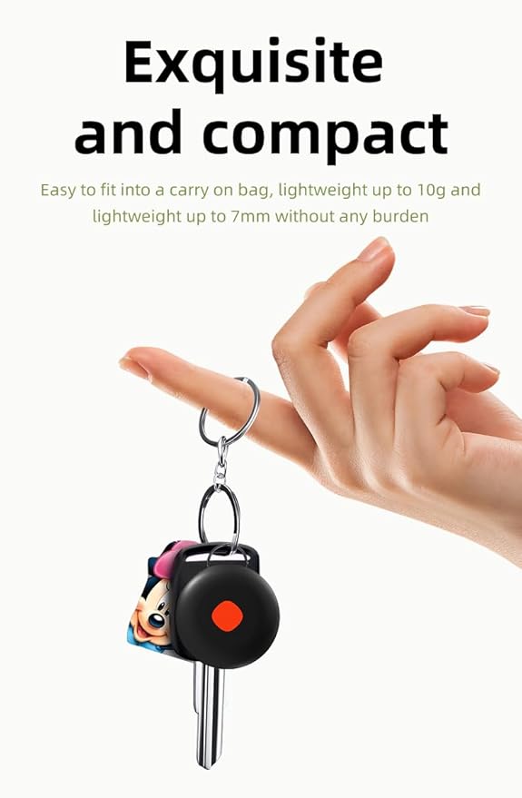 iOS Air Mini Tracker Smart localizador Locator Tag 2 Pack Works with Apple Find My Device for Keychain Keys Dog Kids Car Luggage Vehicle Motorcycle Tracking Worldwide,Waterproof IP67 Not GPS