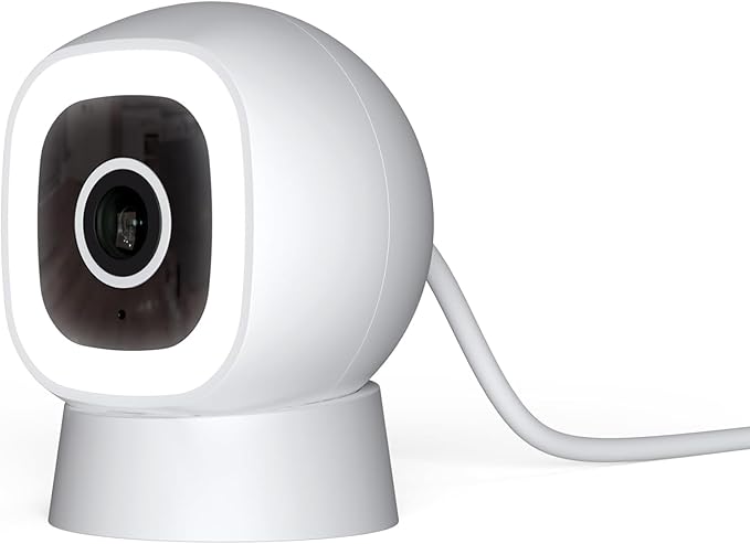 Luna Indoor/Outdoor Camera, Wired IP65 2K Wi-Fi Camera for Home Security, Color Night Vision, Spotlight/Siren, AI Motion Detection for Pet/Human/Vehicle, Descriptive Alerts, Phone App (1, White)