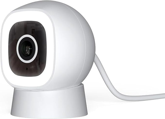 Luna Indoor/Outdoor Camera, Wired IP65 2K Wi-Fi Camera for Home Security, Color Night Vision, Spotlight/Siren, AI Motion Detection for Pet/Human/Vehicle, Descriptive Alerts, Phone App (1, White)