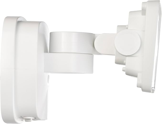 26W Flood Lights Outdoor, Integrated LED Security Light Fixture with 1 Adjustable Head, Adjustable Brightness and Color, Dusk to Dawn Exterior LED Outdoor Light for Garage Yard Porch 2-Pack (White)