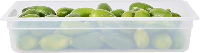 Restaurantware Food Storage Container 1 Pack of 20.7 x 12.6 x 3.9 Inches Plastic Stackable Storage Box White Reusable Label Container Dishwasher Safe For Restaurants And Kitchens