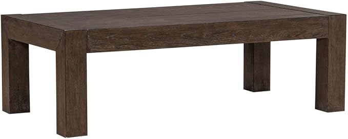 Liberty Furniture Cascade Falls Living Room 3 Piece Set - Cocktail Table, 2 Square End Tables - Satin Espresso