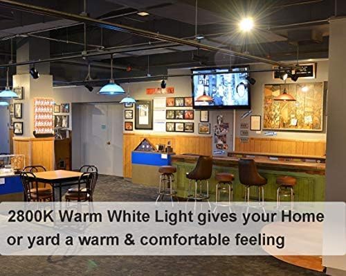 PAR38 Outdoor Flood Light, 2PCS PAR38 Halogen Flood Light 80W, High Brightness 1500LM Equivalent 100W, PAR 38 Dimmable with Long Lasting Warm White PAR 38 Halogen 80W with E26 Base for Indoor&Outdoor