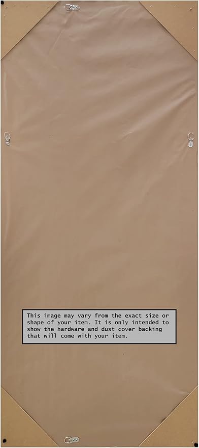 Amanti Art Bronze Full Length Mirror, 62x26 Dark Bronze Scoop Tall Free Standing Body Wall Mirror Full Length for Dressing, Traditional Wood Frame, Lean on Floor or Hang, Wall Decor