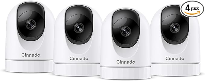 2K Home Security Cameras-2.4Ghz WiFi Indoor Camera with 360° Motion Detection for Pets/Nanny/Baby/Dog, 2 Way Audio, 24/7 SD Card Storage, Cloud Storage, Works with Alexa & Google Home, D1 4P