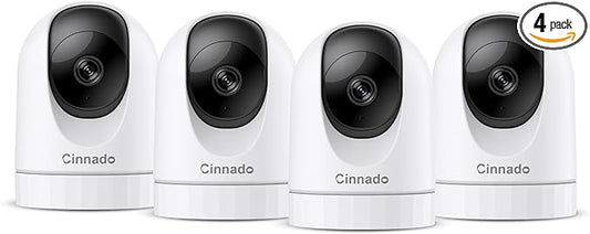 2K Home Security Cameras-2.4Ghz WiFi Indoor Camera with 360° Motion Detection for Pets/Nanny/Baby/Dog, 2 Way Audio, 24/7 SD Card Storage, Cloud Storage, Works with Alexa & Google Home, D1 4P