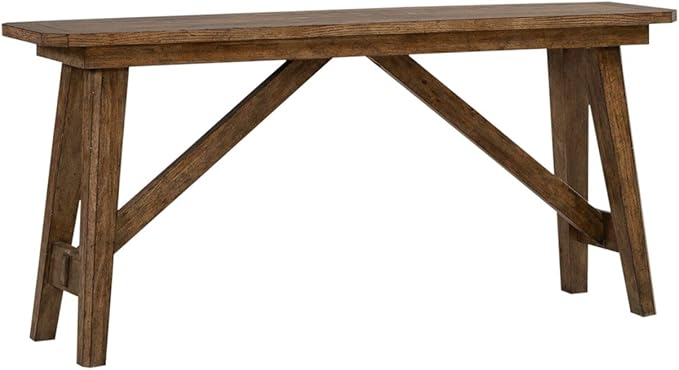 Liberty Furniture Carolina Park Sofa Table for Living Room - Amber Brown Oak