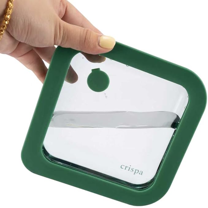 Crispa Teal Glass Food Storage Containers with Silicone Lids, 100% Plastic-Free, Leakproof Airtight, Microwave/Freezer Storage Containers/Glass Meal Prep Containers 4-Pack 21oz & 37oz