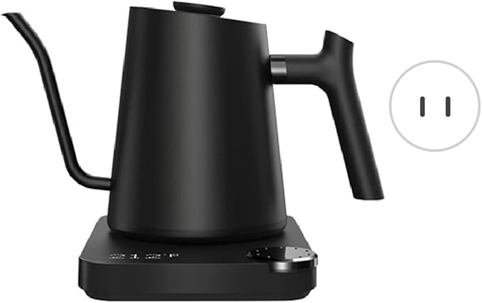 1200W Electric Gooseneck Kettle, 0.9L Temperature Control Stainless Steel Inner, Quick Heating Electric Kettles for Pour Over Coffee, Brew Tea, Boil Hot Water with Dry Burn (US Plug)