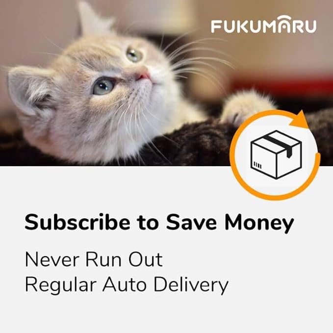 FUKUMARU Tofu Cat Litter, 18 LBS Clumping Cat Litter Flushable, Dust Free, Natural, Unscented, Lightweight, Low Tracking, Mixed Apple Wood, 24/7 Odor Control, 6lb x 3bags