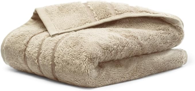 Cariloha Hand Towel | Stone | 16"x24" | Turkish Cotton & Viscose Material Blend | Extra Smooth, Odor Resistant and Highly Absorbent