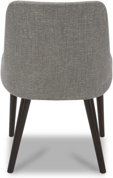 CHITA Mid-Century Modern Dining Chair, Upholstered Fabric Accent Chair,Set of 2, Fog