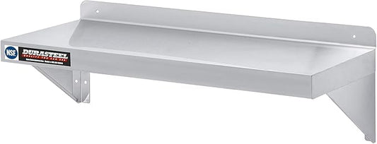 DuraSteel Stainless Steel Shelf - 36 Inch Wide x 14 Deep Commercial NSF Mounted Metal Wall Shelf Pantry Organizer Garage Storage Shelves - Rack Shelving Restaurant Kitchen Units Laundry Utility Room