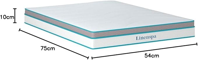 Linenspa 10 Inch Memory Foam and Spring Hybrid Mattress - Medium Feel - Bed in a Box - Quality Comfort and Adaptive Support - Breathable - Cooling - Perfect for a Guest Bedroom - Full Size