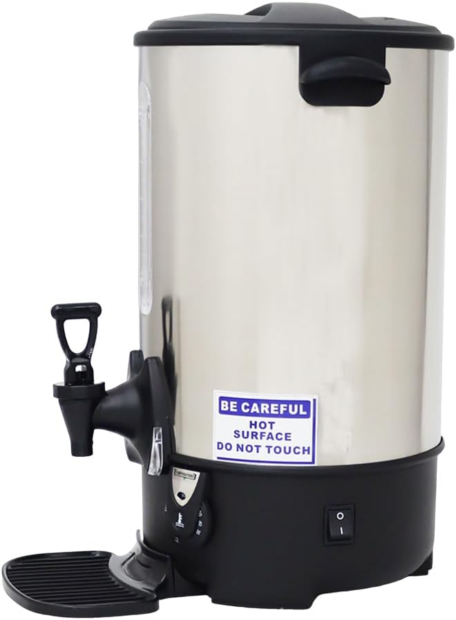 15.4L/16.3QT Hot Water Dispenser Commercial Electric Hot Water Bucket 1500W Fast Boiling with Temperature Control Electric Kettle for Office Restaurant Tea Shop & Event Venues 110V