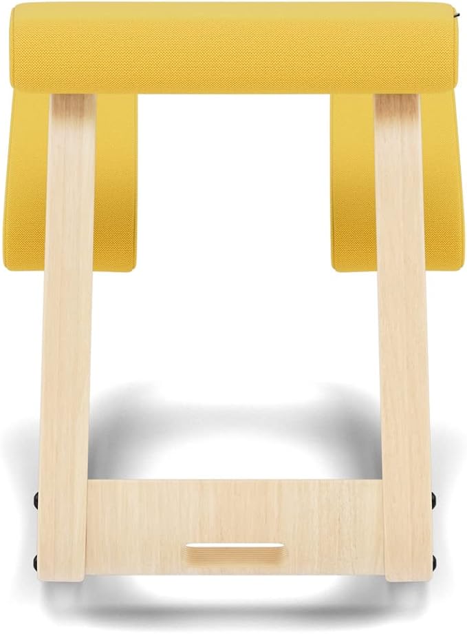Varier Variable Natural/Yellow Ergonomic Office Kneeling Chair – Active Sitting, Rocking Seat for Home, Study & Posture Support – 10 Year Quality Guarantee
