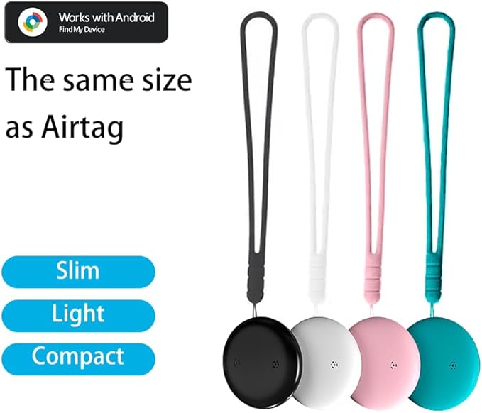 Android Mini Tracker Smart Tags localizador Locator Works with Google Find My Device (Android Only), for Wallet Car Luggage Vehicle Motorcycle Tracking Device Worldwide,Waterproof Not GPS Tracker
