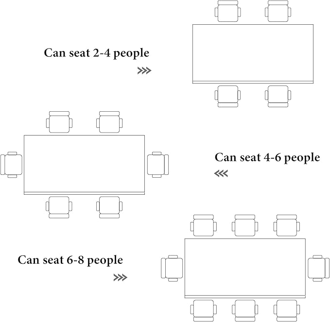 Asday 78-Inch Sintered Stone Rectangular Dining Table, Large Kitchen Table with Chrome Triangle Stainless Steel Double Pedestal for Living Room, Kitchen, Dining Room, White and Silver