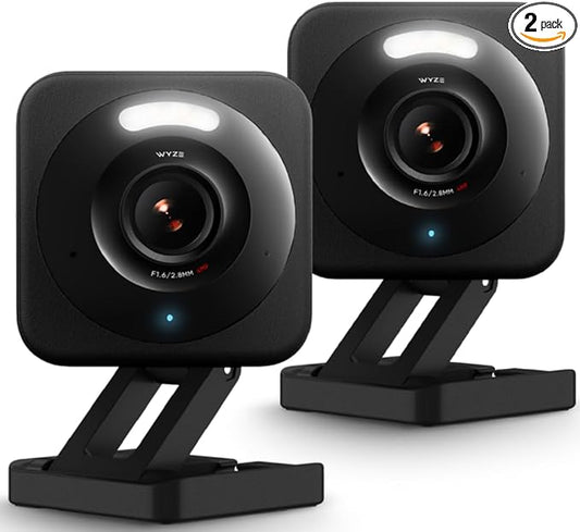 WYZE Cam v4 (Latest Model), 2.5K AI Security Camera, Indoor/Outdoor Cameras for Home Security, Baby Monitor & Pet Camera, Vibrant Color Night Vision, No Subscription Required, Free Expert Help