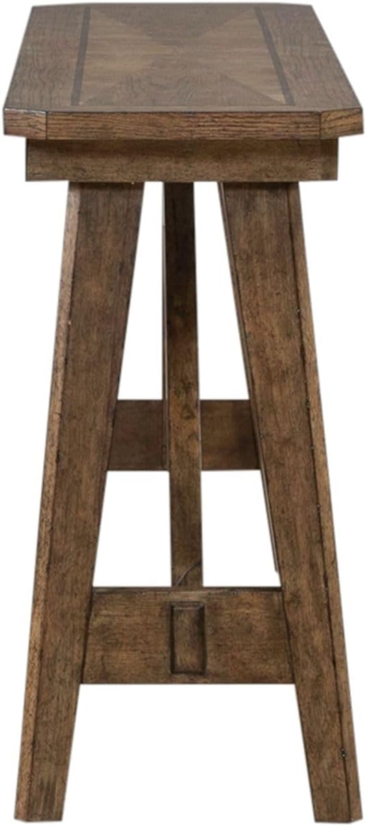 Liberty Furniture Carolina Park Sofa Table for Living Room - Amber Brown Oak