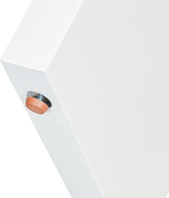 Modern U-Style Console Table, 60-Inch Black MDF Entryway Table with Geometric Design, Painted Finish, Adjustable Feet for Living Room, Hallway, 60 x 15.7 x 31.7 Inches