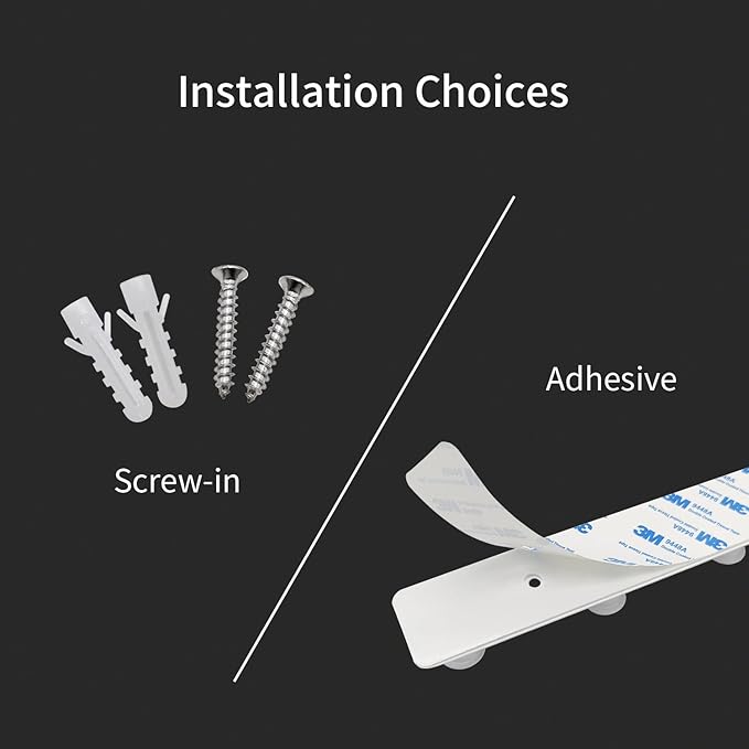 Small Coat Rack Wall Mounted, White Coat Hooks Adhesive & Screw in, Stainless Steel Door Hooks for Hanging Hat Towels Clothes, Hook Rail with 4 Round Hangers (White, 4 Hooks)