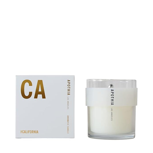 APOTHIA - The California Candle | The California Citrus & Exotic Flowers I Scented Candles with Premium Soy Wax Blend I 60 Hour Long Burning I 9 oz I Luxury Quality in Decorative Jar