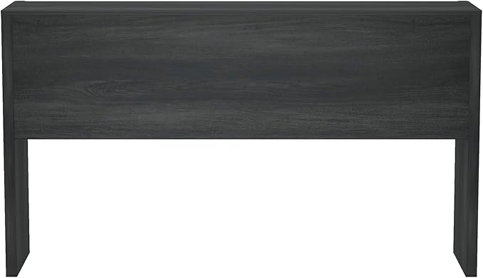 Manhattan Comfort Linda Modern Console Table with 3 Storage Drawers – 60" Narrow Entryway Stand for Living Room, Hallway, or Dining Room – Wood Grain Accent Furniture, Charcoal Grey