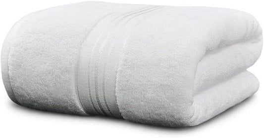 Bath Sheet,Oversized Bath Towel,Beach Towel, 40x73 inches, Extra Large,100% Luxury Cotton, Super Soft & Absorbent (White, Extral Large)