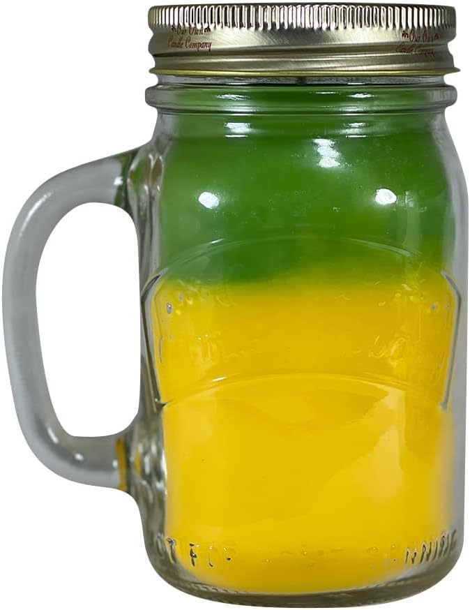 Our Own Candle Company, Pineapple Punch Scented Mason Jar Candle, 100 Hour Burn Time, 13 Ounces