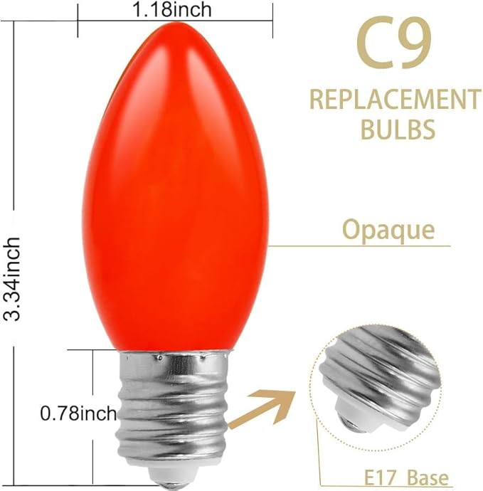 Couah Christmas Lights, 25Ft C9 Vintage Christmas String Lights with 27 Multicolor Ceramic Incandescent Bulbs, Hanging String Lights for Indoor Outdoor Tree Christmas Decorations (Green Wire)