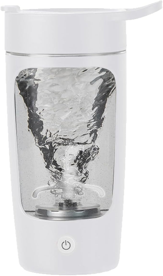 Electric Shaker Bottle, Blender Bottles For Protein Mixes, | Tritan | BPA Free| Portable Mixer Cup, Rechargeable Shake Cups And Meal Replacement Shakes, 22 oz(White)