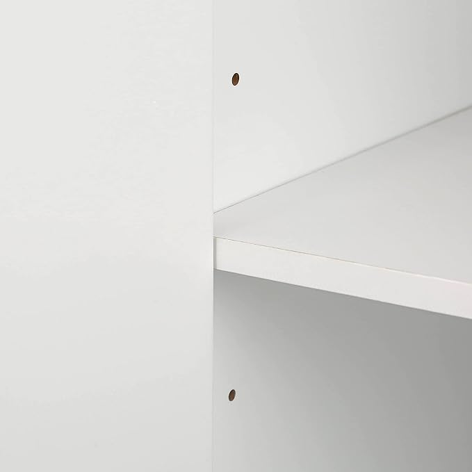 Modern Elegant Sideboard Buffet Large Storage Cabinet with Gold Metal Legs&Handles and Adjustable Shelf, 60'' Classic Console Table Sofa Table Entryway Table for Living Room Kitchen (White-60'')