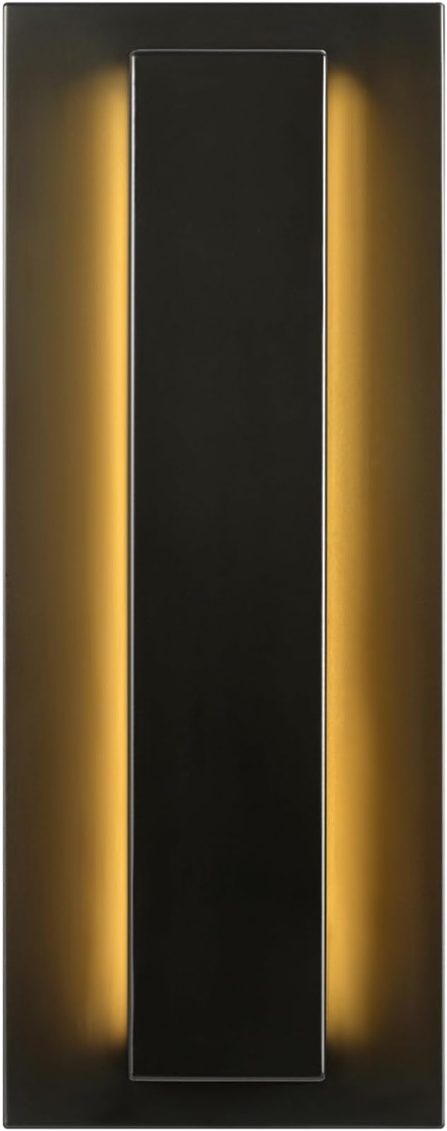 GLOBE Electric 60000172 15W LED Integrated Outdoor Wall Sconce, Matte Black, Frosted Acrylic, 600 Lumens, 2700 Kelvin, 90 CRI