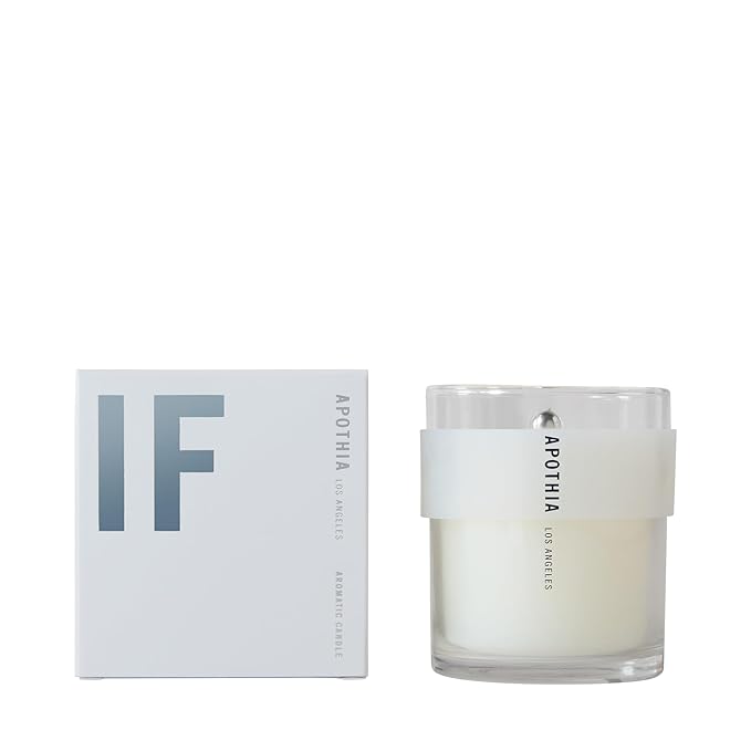 APOTHIA - IF Candle | Modern White Floral & Citrus | Naturally Derived Soy Wax Blend | Cruelty-Free Candle | Up to 60 Hour Long Burn Time | 9 oz
